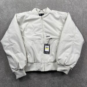 Under Armour Womens Expanse FL Lined Bomber Jacket White Medium 1387569 New